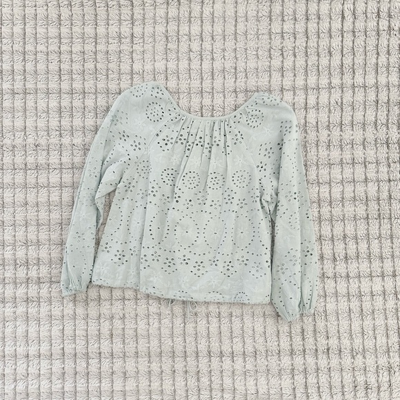 Joie Sky Blue Eyelet Top - Picture 2 of 3